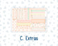Kit 0228 - 7x9 - Plum Paper Daily - Weekly Kit - August - Just Peachy