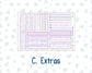 Kit 0263 - 7x9 - Plum Paper Daily - Weekly Kit - April - Lavender Drift