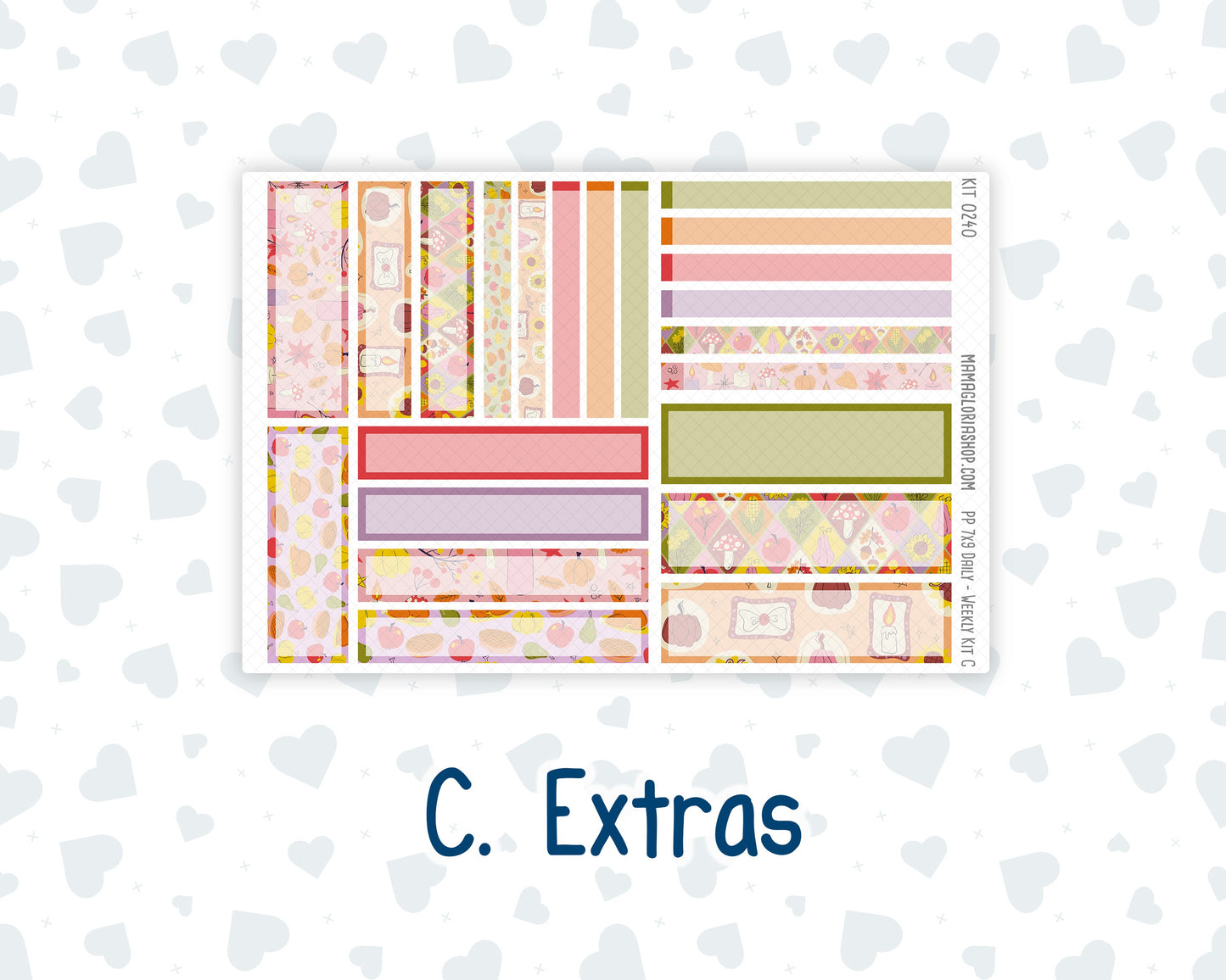 Kit 0240 - 7x9 - Plum Paper Daily - Weekly Kit - November - Cozy Thanksgiving