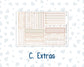 Kit 0301 - 7x9 - Plum Paper Daily - Weekly Kit - November - Sunday Comfort
