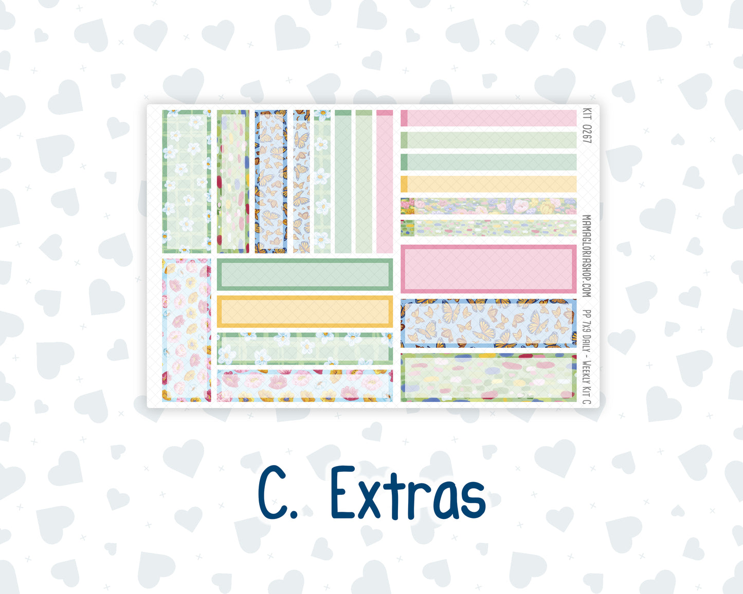 Kit 0267 - 7x9 - Plum Paper Daily - Weekly Kit - May - Flowers For Mama
