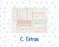 Kit 0244 - 7x9 - Plum Paper Daily - Weekly Kit - December - Santas Village