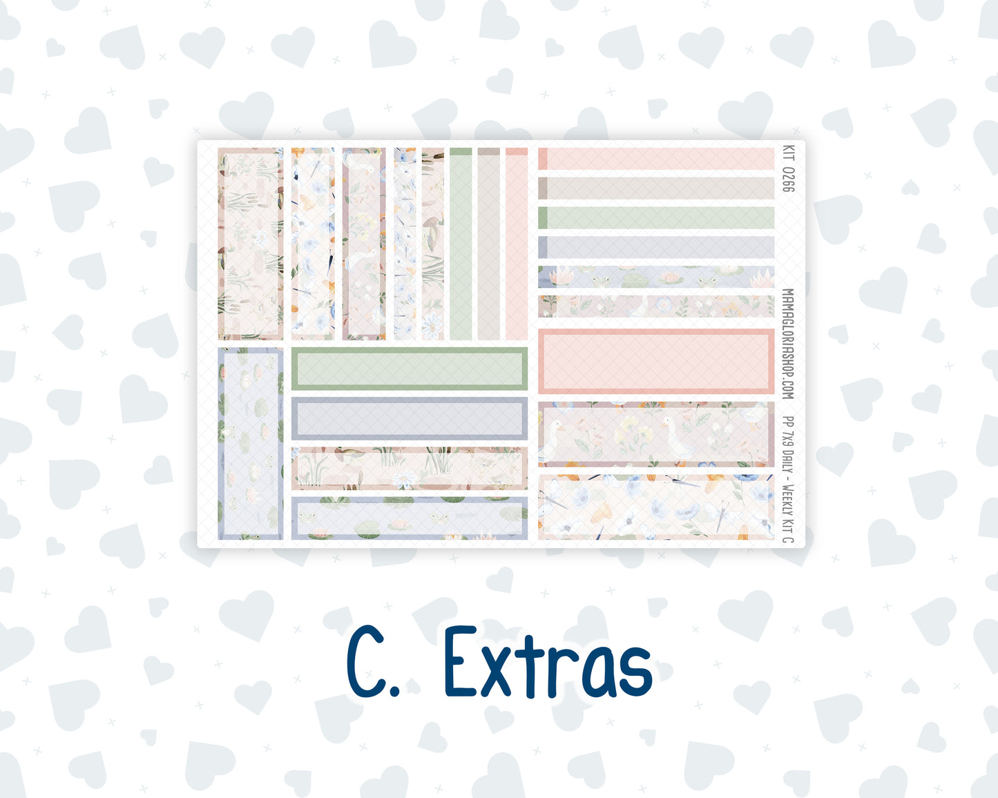 Kit 0266 - 7x9 - Plum Paper Daily - Weekly Kit - May - Froggy Lake Picnic