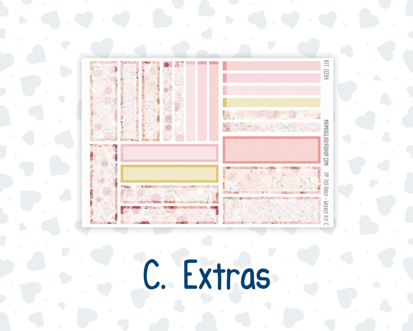 Kit 0294 - 7x9 - Plum Paper Daily - Weekly Kit - September - Rosy Reveria