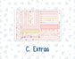 Kit 0294 - 7x9 - Plum Paper Daily - Weekly Kit - September - Rosy Reveria