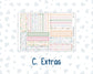 Kit 0259 - 7x9 - Plum Paper Daily - Weekly Kit - March - Spring Garden Chores