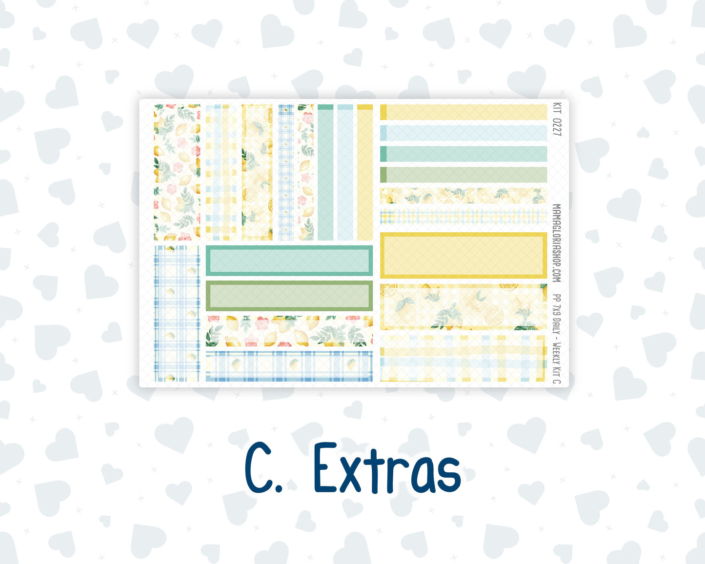 Kit 0227 - 7x9 - Plum Paper Daily - Weekly Kit - July - Lemon Grove