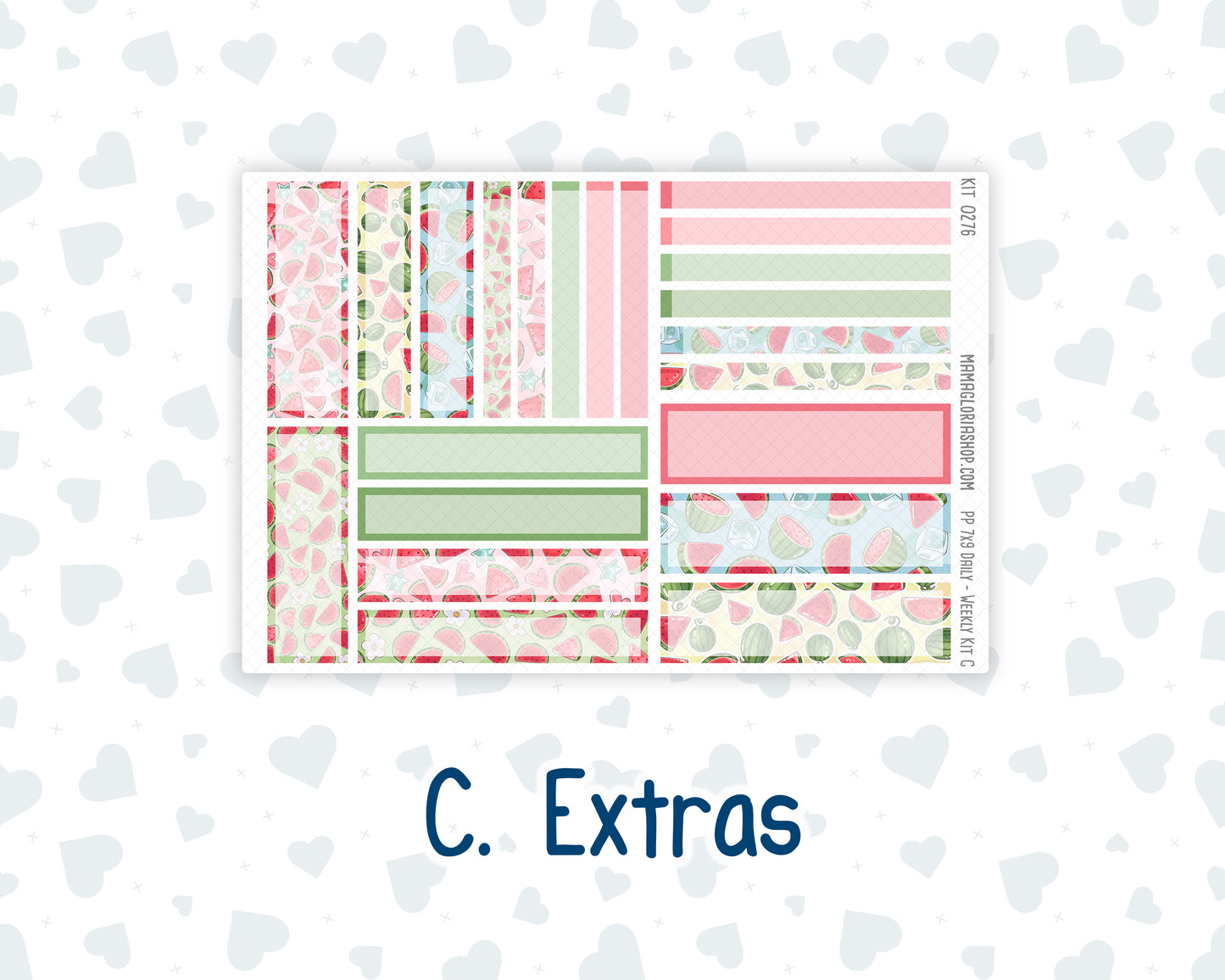 Kit 0276 - 7x9 - Plum Paper Daily - Weekly Kit - July - Melon Crush