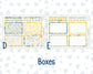 Kit 0274 - 7x9 - Plum Paper Daily - Weekly Kit - July - Sunny Lemon Shore