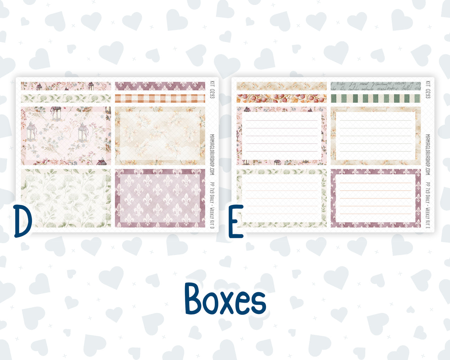 Kit 0293 - 7x9 - Plum Paper Daily - Weekly Kit - September - Fleur de Provence