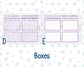 Kit 0263 - 7x9 - Plum Paper Daily - Weekly Kit - April - Lavender Drift