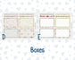 Kit 0257 - 7x9 - Plum Paper Daily - Weekly Kit - March - Blush Garden