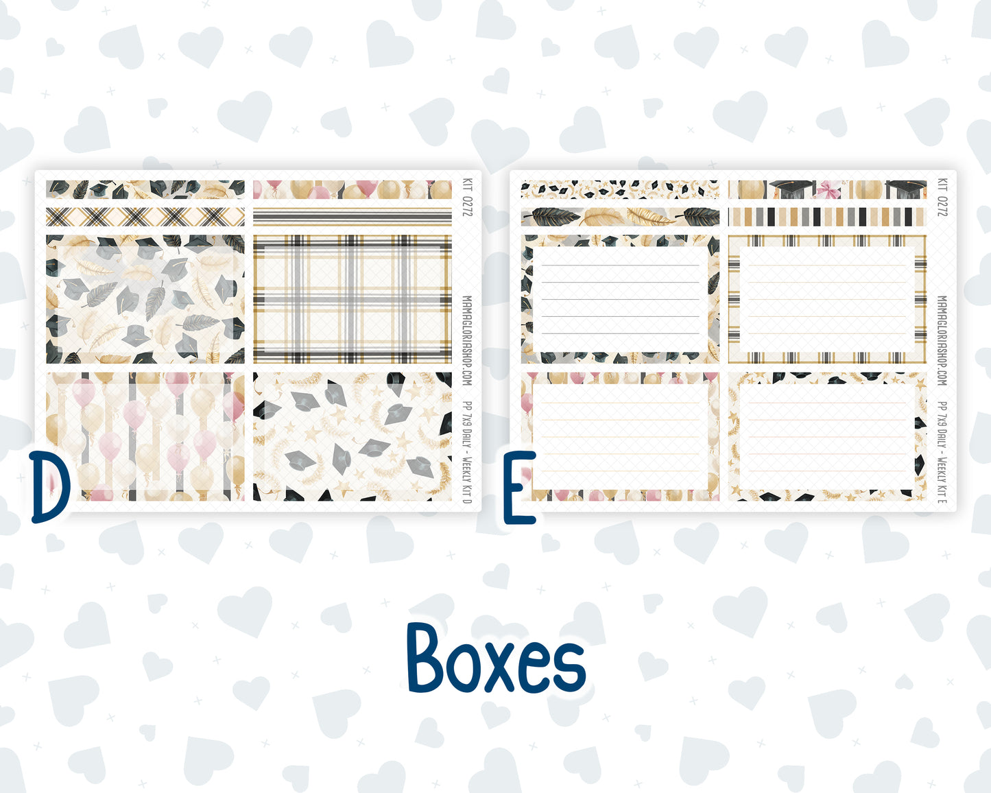 Kit 0272 - 7x9 - Plum Paper Daily - Weekly Kit - May - Graduation