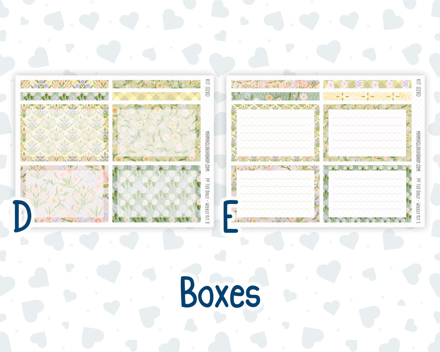 Kit 0280 - 7x9 - Plum Paper Daily - Weekly Kit - Half Past Six In August