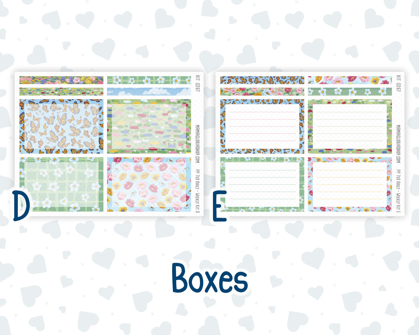 Kit 0267 - 7x9 - Plum Paper Daily - Weekly Kit - May - Flowers For Mama