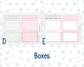 Kit 0262 - 7x9 - Plum Paper Daily - Weekly Kit - April - Spring Puffs