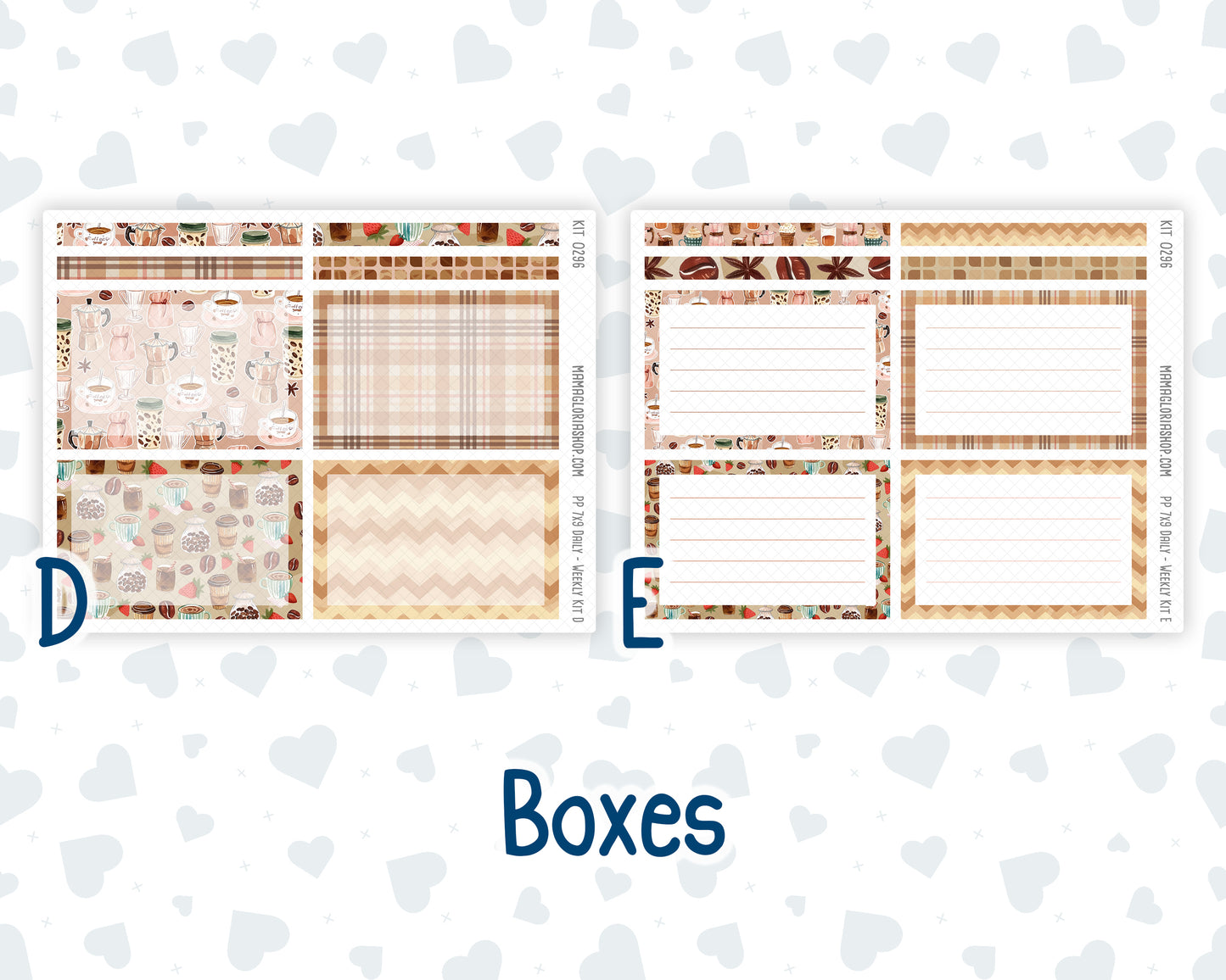 Kit 0296 - 7x9 - Plum Paper Daily - Weekly Kit - September - Coffee Break