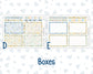 Kit 0265 - 7x9 - Plum Paper Daily - Weekly Kit - May - Honeybee Sky