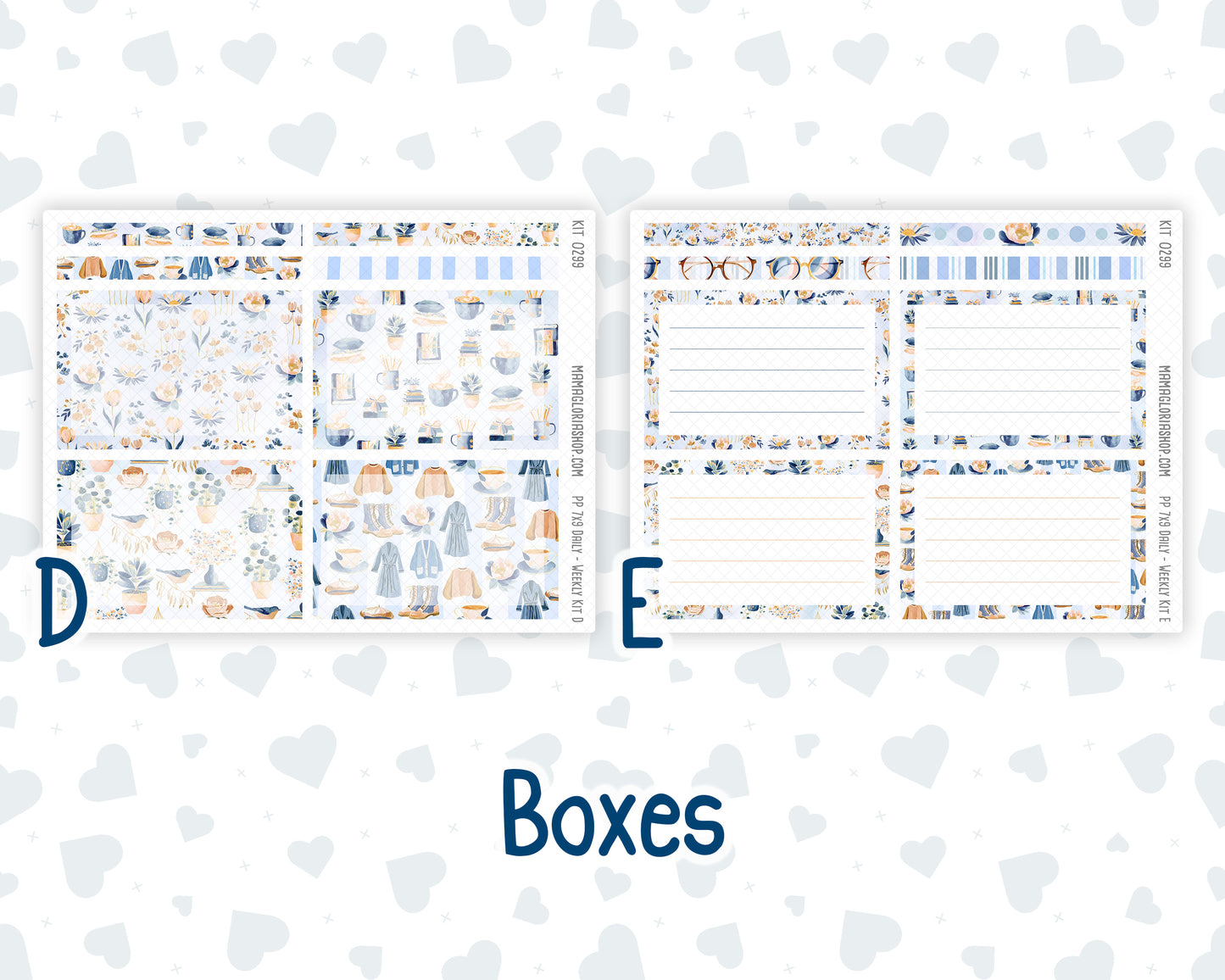 Kit 0299 - 7x9 - Plum Paper Daily - Weekly Kit - October - Book Nook