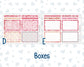 Kit 0254 - 7x9 - Plum Paper Daily - Weekly Kit - February - Valentine Village