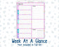 Kit 0230 - 7x9 - Plum Paper Daily - Weekly Kit - August - School Daze