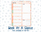 Kit 0278 - 7x9 - Plum Paper Daily - Weekly Kit - August - Oops, All Peaches