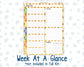 Kit 0229 - 7x9 - Plum Paper Daily - Weekly Kit - August - Golden Faces