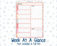 Kit 0254 - 7x9 - Plum Paper Daily - Weekly Kit - February - Valentine Village