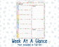 Kit 0279 - 7x9 - Plum Paper Daily - Weekly Kit - August - Not Ready For School