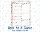 Kit 0297 - 7x9 - Plum Paper Daily - Weekly Kit - October - Pink Spell