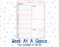 Kit 0262 - 7x9 - Plum Paper Daily - Weekly Kit - April - Spring Puffs