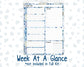 Kit 0249 - 7x9 - Plum Paper Daily - Weekly Kit - January - Icy Lace
