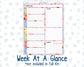 Kit 0269 - 7x9 - Plum Paper Daily - Weekly Kit - June - Dolce Mare