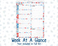 Kit 0224 - 7x9 - Plum Paper Daily - Weekly Kit - July - Patriotic Parade