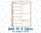 Kit 0257 - 7x9 - Plum Paper Daily - Weekly Kit - March - Blush Garden