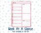 Kit 0253 - 7x9 - Plum Paper Daily - Weekly Kit - February - Rosy Daydreams