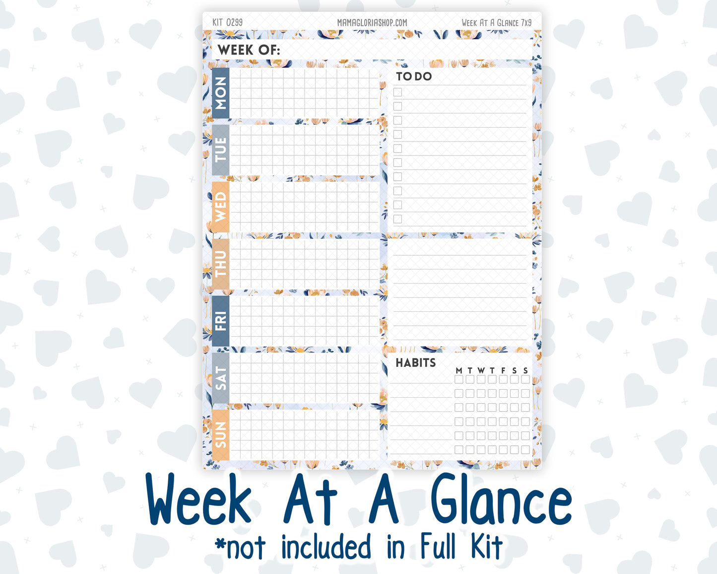Kit 0299 - 7x9 - Plum Paper Daily - Weekly Kit - October - Book Nook