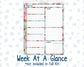 Kit 0276 - 7x9 - Plum Paper Daily - Weekly Kit - July - Melon Crush
