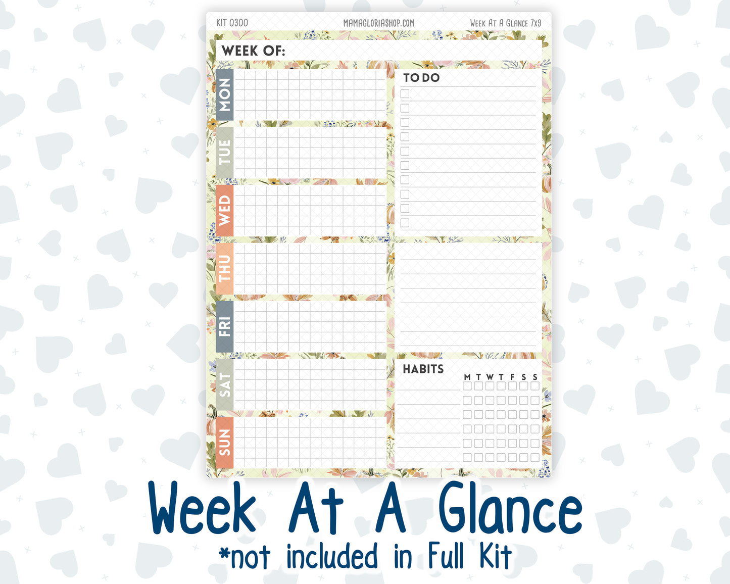 Kit 0300 - 7x9 - Plum Paper Daily - Weekly Kit - October - Autumn Stroll