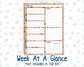 Kit 0243 - 7x9 - Plum Paper Daily - Weekly Kit - November - Boho Autumn