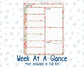Kit 0308 - 7x9 - Plum Paper Daily - Weekly Kit - December - Knit & Holly