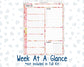 Kit 0294 - 7x9 - Plum Paper Daily - Weekly Kit - September - Rosy Reveria