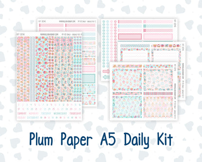 Kit 0246 - A5 - Plum Paper Daily - Weekly Kit - December - Gingerbread Sweets