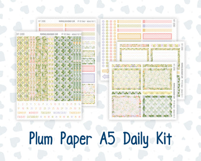 Kit 0280 - A5 - Plum Paper Daily - Weekly Kit - Half Past Six In August