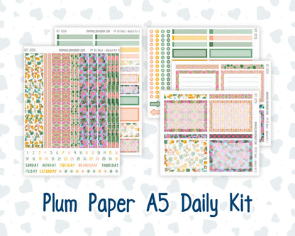 Kit 0226 - A5 - Plum Paper Daily - Weekly Kit - July - Tropical Whimsy