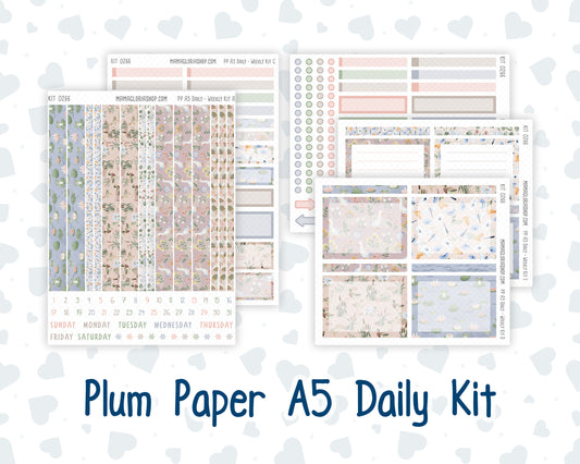 Kit 0266 - A5 - Plum Paper Daily - Weekly Kit - May - Froggy Lake Picnic