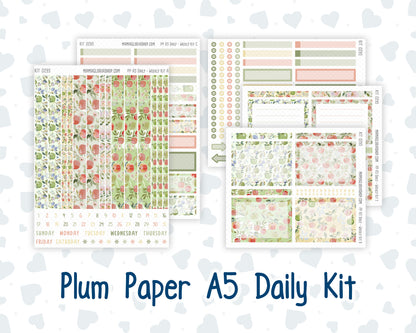 Kit 0295 - A5 - Plum Paper Daily - Weekly Kit - September - Apple Harvest