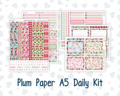 Kit 0276 - A5 - Plum Paper Daily - Weekly Kit - July - Melon Crush
