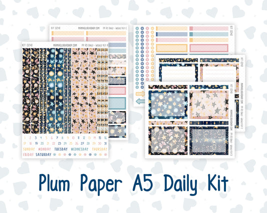 Kit 0248 - A5 - Plum Paper Daily - Weekly Kit - January - Midnight Countdown