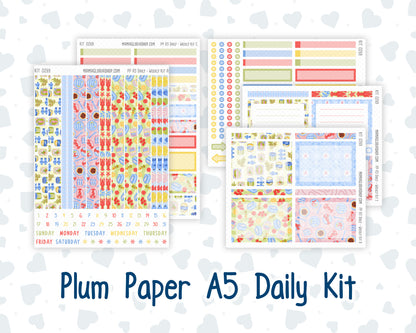 Kit 0269 - A5 - Plum Paper Daily - Weekly Kit - June - Dolce Mare